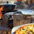 SKILLET PIZZA OVER FIRE TRADITIONAL SWEET TREAT IN THE VILLAGE