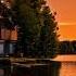 Experience The Peaceful Transformation Of A Lake From Day To Night