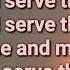 We Will Serve The Lord