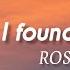 ROSÉ Until I Found You Lyrics Stephen Sanchez Cover