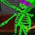 Five Scary Skeletons Dancing At The Grave Spooky Skeletons Dance ABC Learning Club