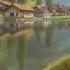 Serene Alpine Lake Ambience Sunshine Calm Water Peaceful Views