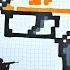 P250 ПИСТОЛЕТ из CS GO Block Strike РИСУНКИ ПО КЛЕТОЧКАМ КАК НАРИСОВАТЬ PIXEL ART