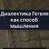Диалектика Гегеля как способ мышления