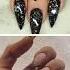 Glitter Black VS Glitter Pink Eyes Lips Car Nails Heels Dress Versus Shorts Black Pink