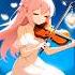 AnimeGirl ViolinMusic AnimeAesthetic EmotionalMelody AnimeVibes Violinist AnimeArt Aianimation