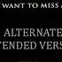 Aerosmith I Dont Want To Miss A Thing Alternate Extended Version