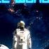 Космический Странник Идущий по Вселенной Футаж Фон