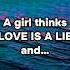 She Says LOVE Is A LIE But Wait Till You Hear Why Psychologyfacts Shorts