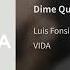 06 Dime Que No Te Iras Luis Fonsi Album VIDA Audio Oficial