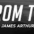 James Arthur Back From The Edge Lyrics