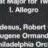 Robert Casadesus Mozart Concerto In E Flat Major For Two Pianos K 365 I Allegro
