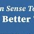 Common Sense Together Building A Better Tomorrow