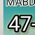 MABDAUL QIROAT 2 Kitob 47 Dars