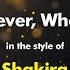 Shakira Whenever Wherever Karaoke Version From Zoom Karaoke