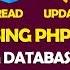 02 CRUD App Using PHP And Mysqli Creating Database Table Connection With Database