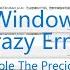Windows 10 Crazy Error Full