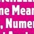 MICHELLE Name Meaning Origin Analysis Popularity