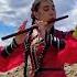 Красивая монголка играет на монгольской флейте Монголия Mongolia
