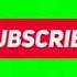 Анимация подписка на канал Green Screen Subscribe