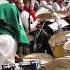 Solo On Drums With A Towel On His Head Drummer Daniel Varfolomeyev 13 Years