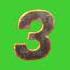 Hot Rock Text Effect 3D Numbers Countdown With Voice Over GREEN SCREEN Countdown