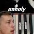 EzPiano Sam Smith Unholy На Пианино Легко