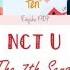 NCT U The 7th Sense 일곱 번째 감각 Han Rom Eng Color Coded Lyrics