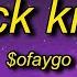 OFaygo Knock Knock Lyrics She Like Faygo You Getting Bigger TikTok RemixVersion 1 HOUR