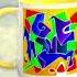 MARACHOWSKAART COLORFUL ART MUG HAPPY FACE Mug Abstract