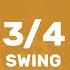 3 4 Swing Drum Metronome Loop 80 BPM