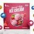 Ice Cream Social Media Post Design Shorts Icecream Graphicdesign