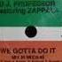 Francesco Zappala DJ Professor We Gotta Do It 1991