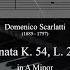 D Scarlatti Sonata In A Minor K 54 L 241 Allegro Piano