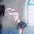 Аниме тян идёт под песню аниме Anime Fonk музыка