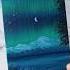 Northern Lights Night Sky Acrylic Painting Ideas For Beginners