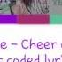 Twice 트와이스 Cheer Up Karaoke Ver Color Coded Lyrics Instrumental Kpop