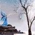 TIME LAPSE Learn How To Paint MYSTICAL WINTER FAIRY With Acrylic Landscape Step By Step Tutorial