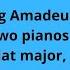 Wolfgang Amadeus Mozart Concerto For Two Pianos And Orchestra In E Flat Major K 365