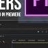 How To Make A Simple Corporate Video With Intro Outro And Music Bumpers In Premiere