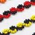 БРАСЛЕТ КОСИЧКА из бисера ЦЕПОЧКА из бисера Beaded Bracelet Beaded Chain Natali Amapola
