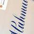 Copperplate Calligraphy Tutorial How I Write Your Name Mahmudjon