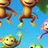 Five Little Monkeys Jumping On The Tree Fun Nursery Rhyme For Kids