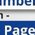 How To Insert Page Number In Word From Specific Page