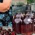 Life Elderly Couple In The Carpathian Valley Grandma Preserves Compote For The Winter