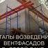 Этапы возведения вентфасада в Белой даче фасад фентфасад утеплитель отделкадома стройка