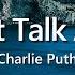 Charlie Puth We Don T Talk Anymore Lyrics Ft Selena Gomez