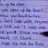 CHIHIRO Billie Eilish Handwritten Lyrics Billieeilish Chihiro Underwater Music Lyrics Shorts