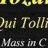 Mozart Great Mass KV 427 6 Qui Tollis Score