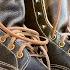 My First White S Boots BOUNTY HUNTERS In Horween Olive Waxed Flesh
